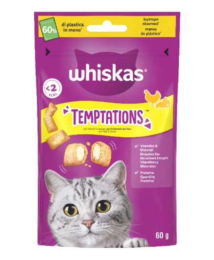WHISKAS TEMPTATION POLLO GR.60                    