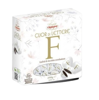 CONFETTI CRISPO CUOR DI LETTERA F  GR250          