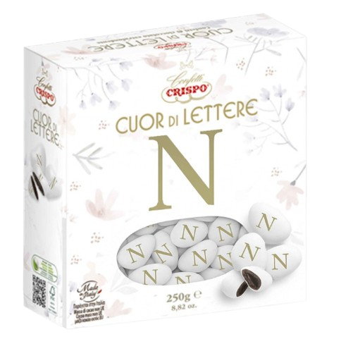 CONFETTI CRISPO CUOR DI LETTERA N  GR250          