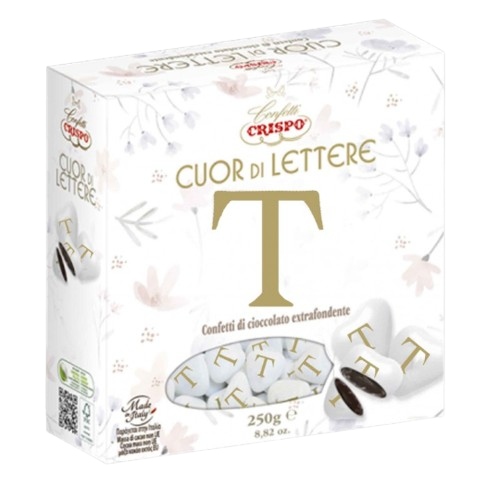 CONFETTI CRISPO CUOR DI LETTERA T  GR250          