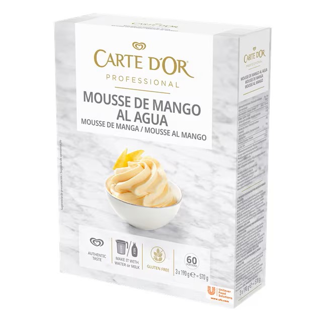 CARTE D'OR MOUSSE MANGO GR.570                    