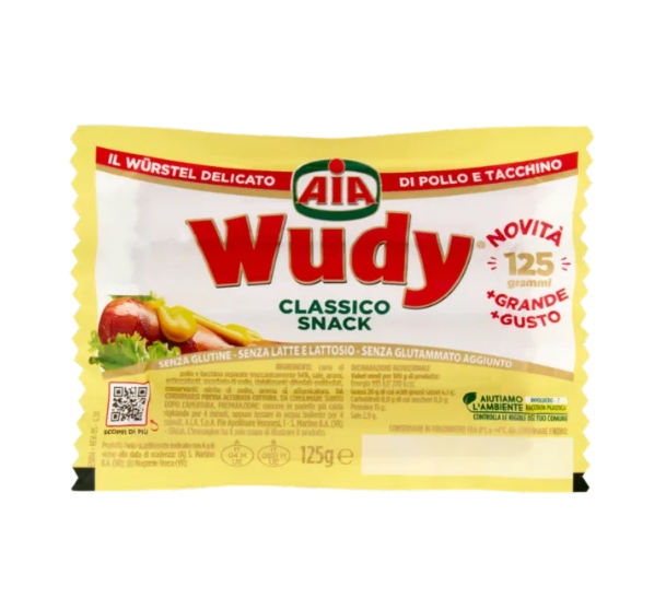 WURSTEL WUDY CLASSICO GR.125                      