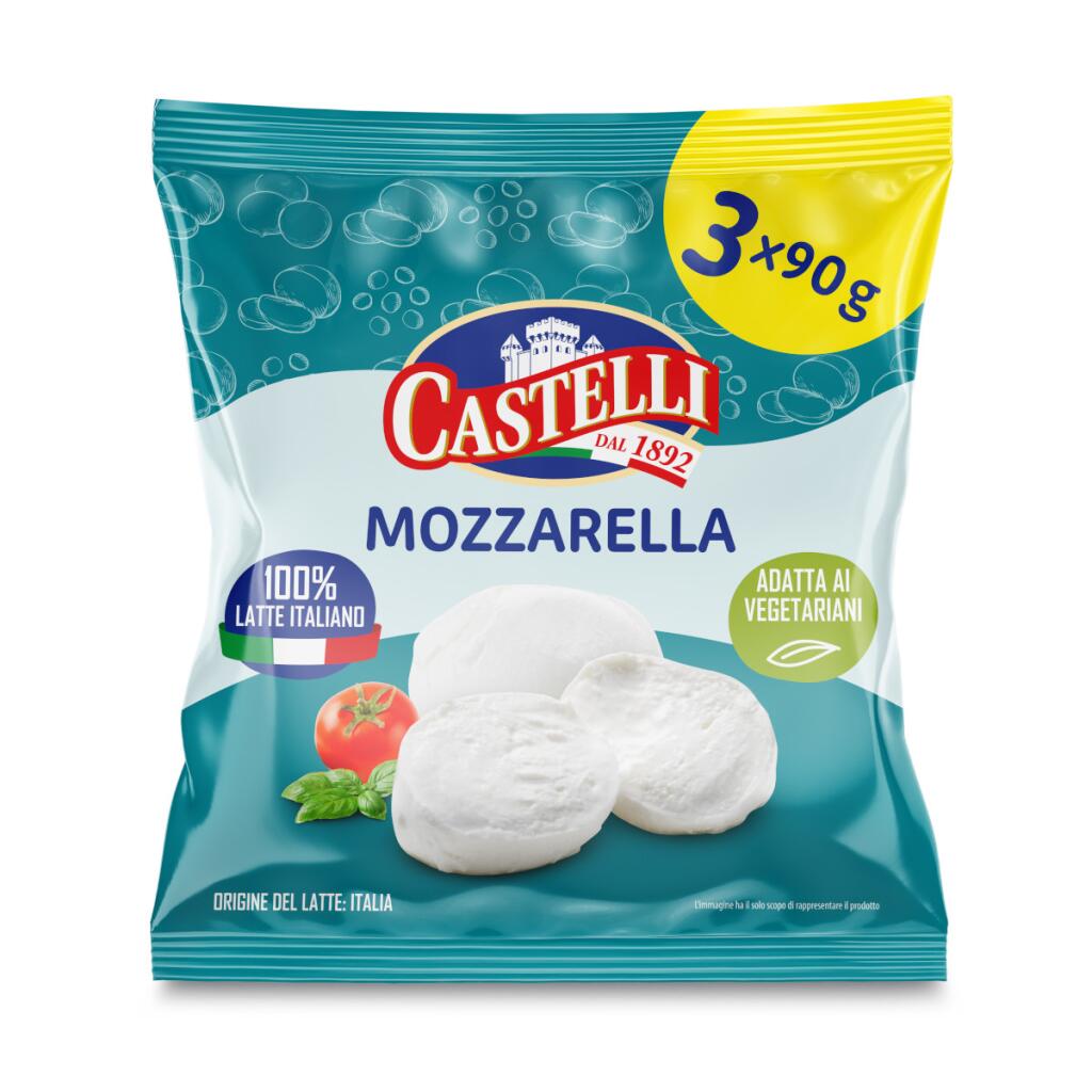 MOZZARELLA CASTELLI 100% LATTE ITALIANO GR.90X3   