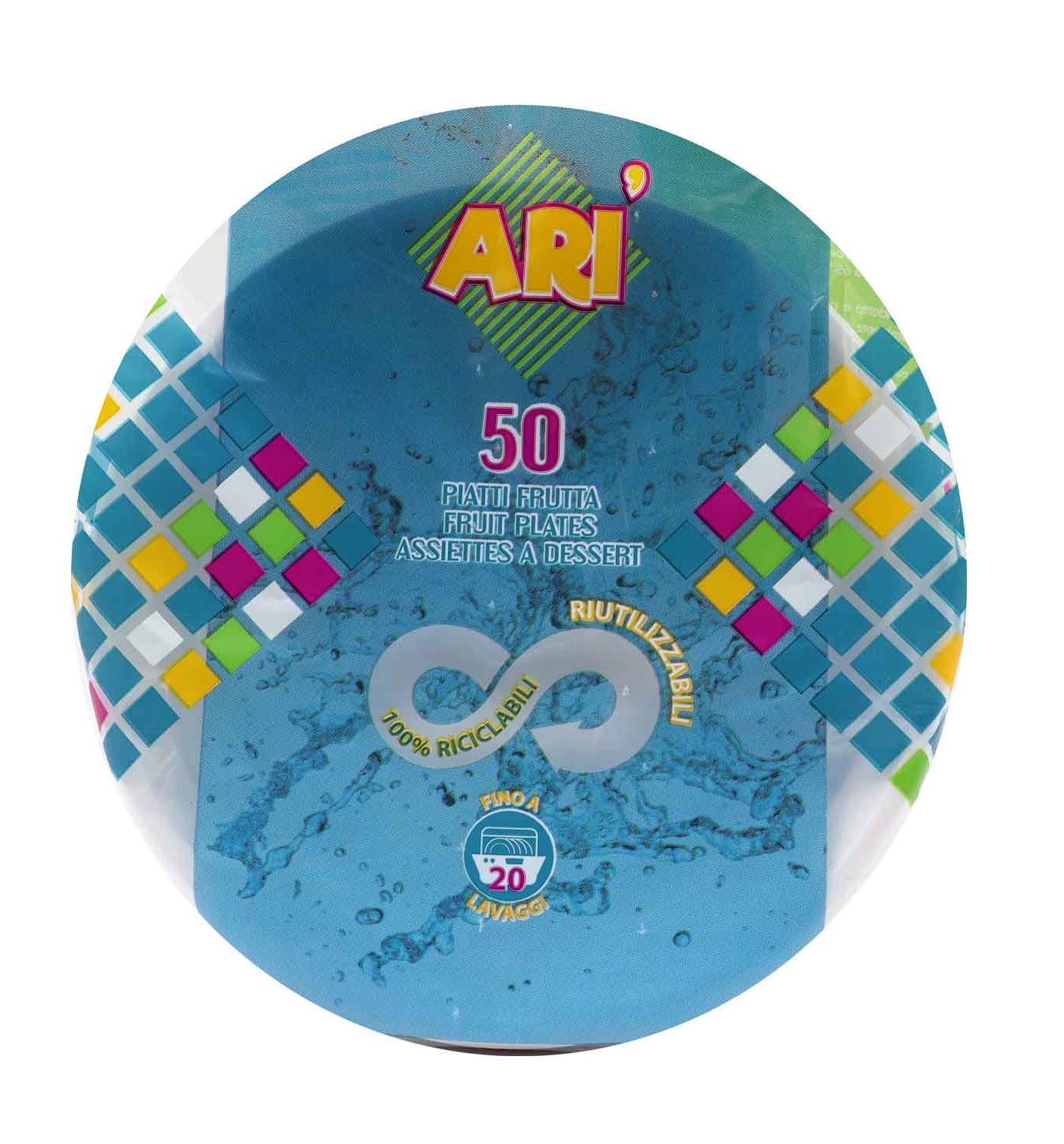 PIATTI DESSERT BIANCHI RIUTILIZ.ARISTEA PZ.50     