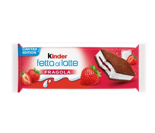 FERRERO KINDER FETTA AL LATTE FRAGOLA T5X8        