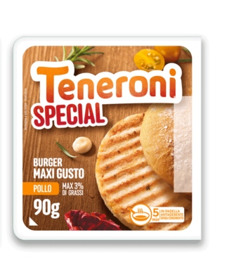 TENERONI SPECIAL BURGER DI POLLO GR.90            