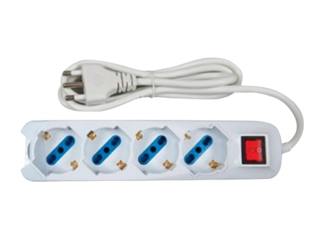 PRESA SCHUKO 4 USC.10/16A+T INTERRUTTORE          