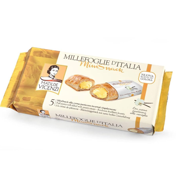 MILLEFOGLIE VICENZI SNACK CREMA PIST.GR.125       