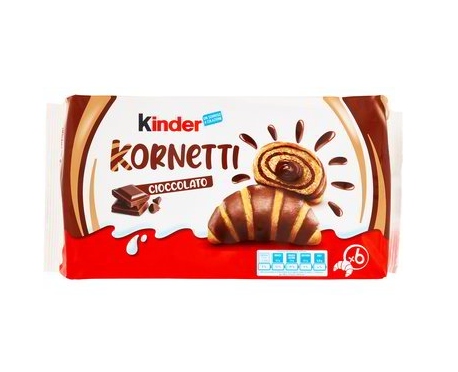 FERRERO KINDER CORNETTI CIOCCOLATO T6 GR.270      