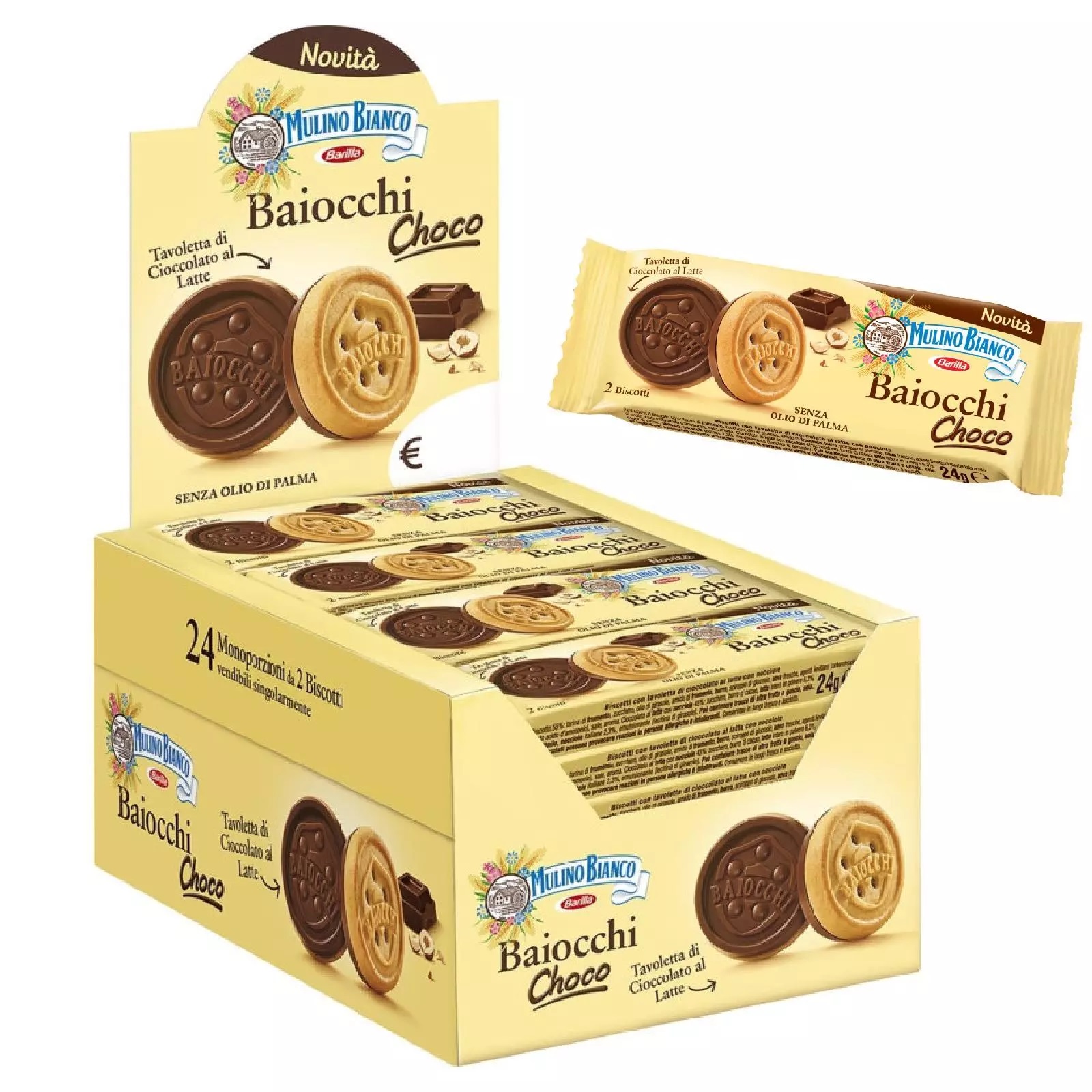 BAIOCCHI CHOCO MULINO BIANCO MONOP. 24GX24        