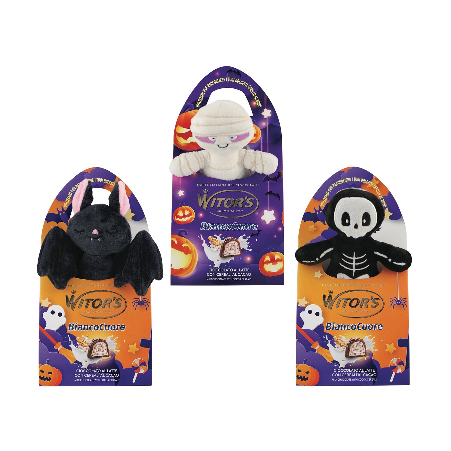 EXPO WITOR'S PRALINE PELUCHE HALLOWEEN 100G X24PZ 
