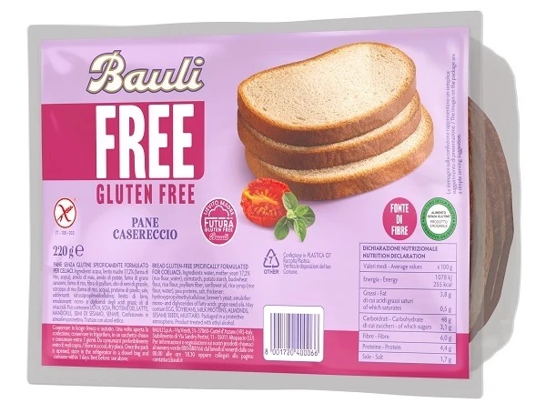 BAULI PANE CASARECCIO S/GLUTINE GR.220            