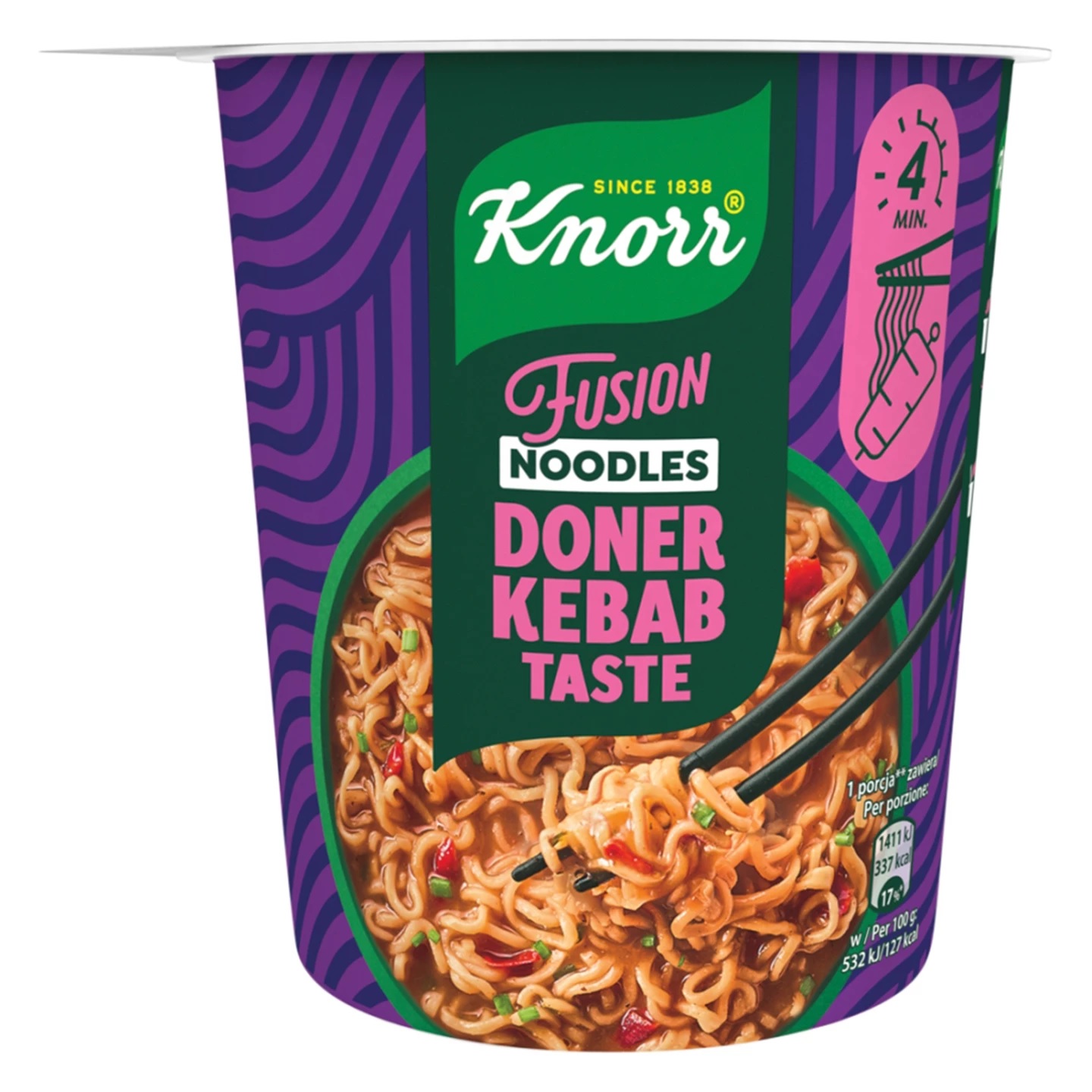 NOODLES KNORR FUSION DONER KEBAB GR.80 CUP        