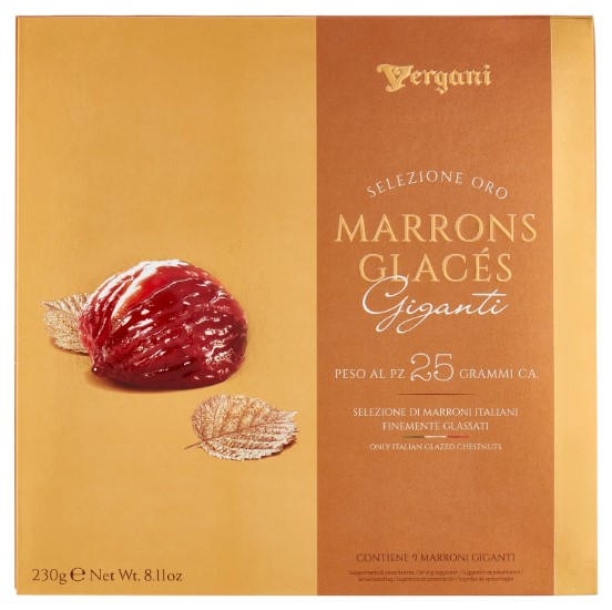 VERGANI MARRONS GLACES INTERI SC.REGALO GR.230    