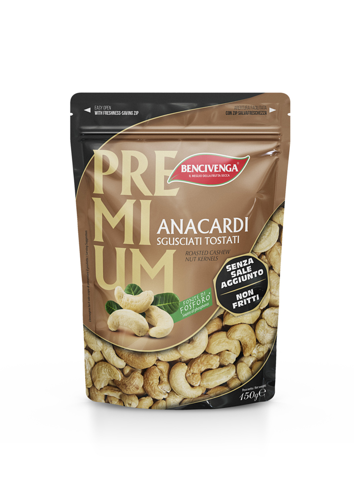BENCIVENGA ANACARDI TOSTATI SENZA SALE 150G       