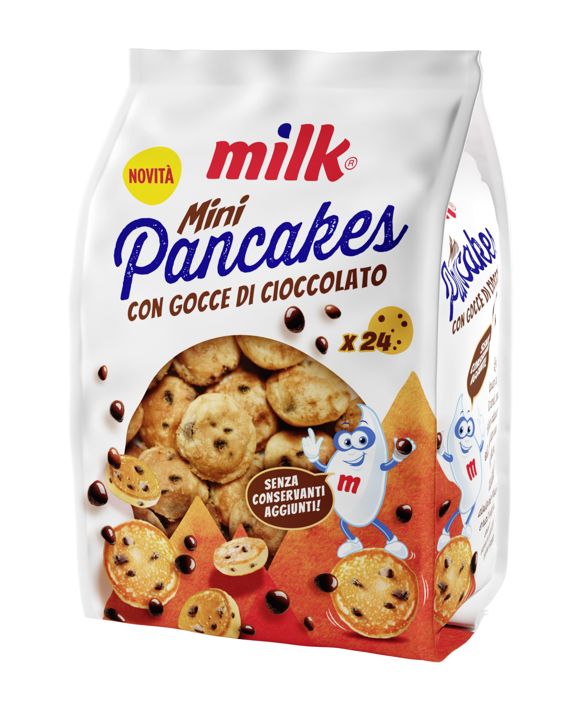 MILK MINI PANCAKES GOCCE DI CIOCCOLATO GR.200     