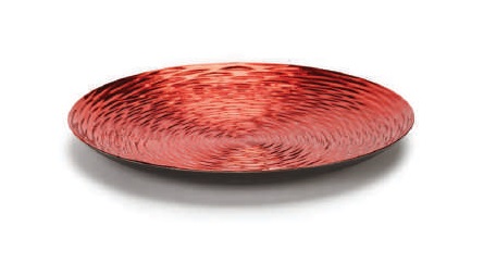 SOTTOPIATTO ROSSO RIGATO D.33 ASSORTITI           