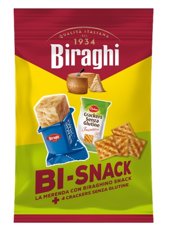 BI-SNACK BIRAGHI FORMAGGIO+CRACKERS SENZA GLUTINE 