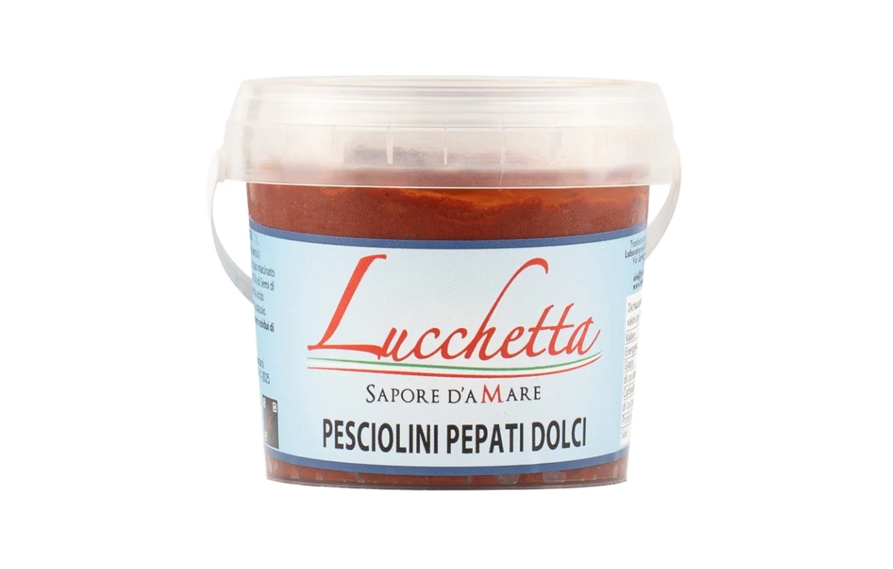 PESCIOLINI PEPATI DOLCE GR.170 LUCCHETTA SECCHIELL