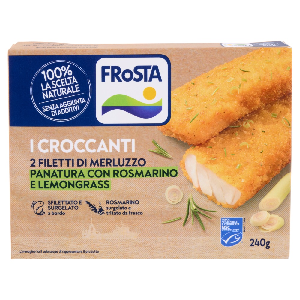 FIL.MERLUZZO CROCCANTE ROSM./LEMONG.FROSTA G240   
