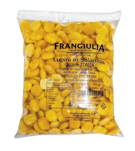 LUPINI FRANGIULIA BUSTA 850GR.SGOCC.500GR 00ITALIA