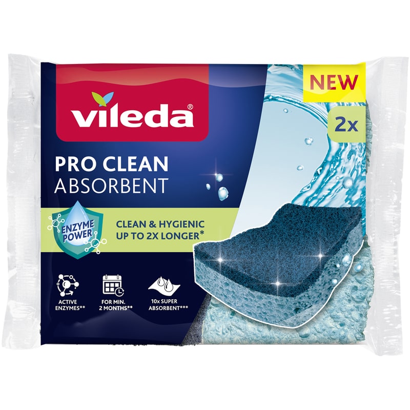 VILEDA SPUGNA PRO CLEAN VISCOSA X2                