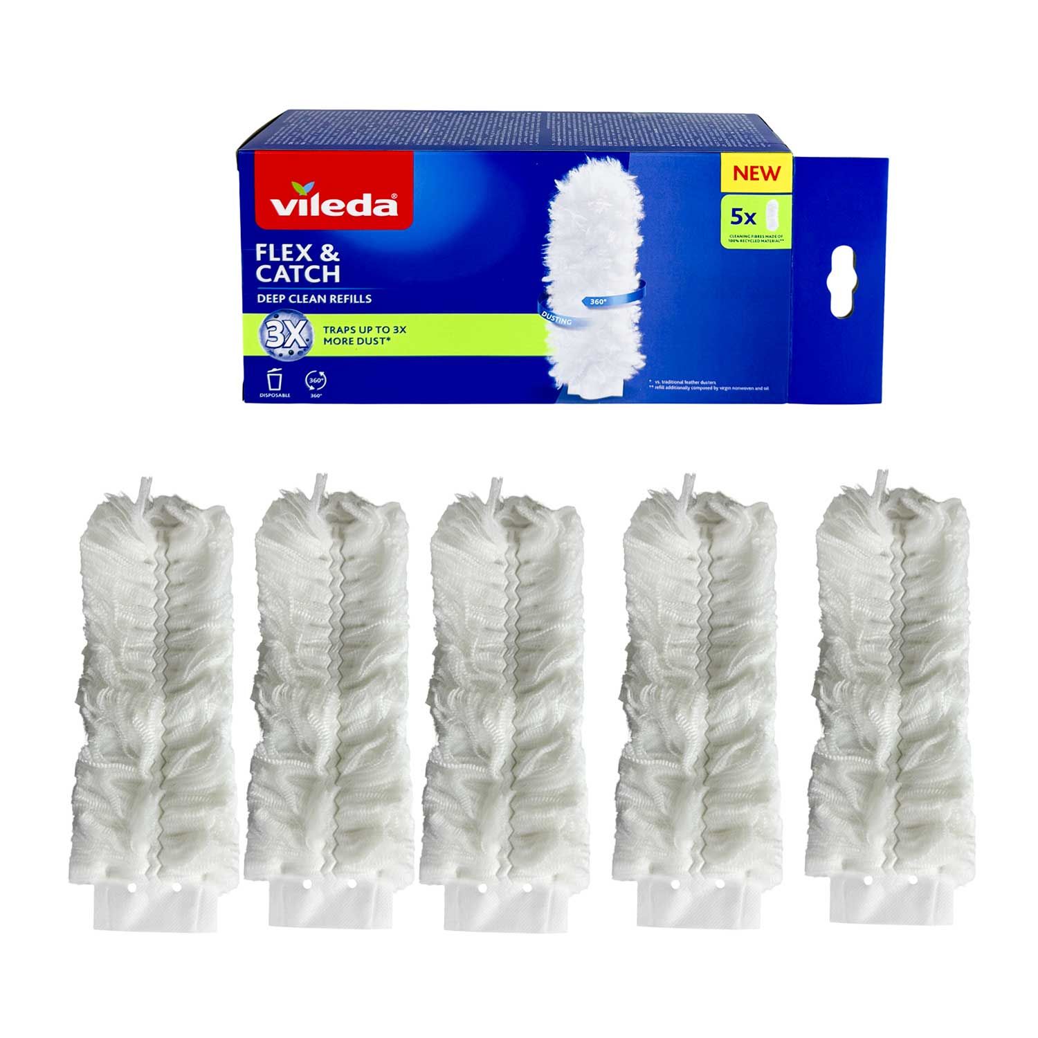 VILEDA SISTEMA POLVERE FLEX&CATCH RICAMBI X5      