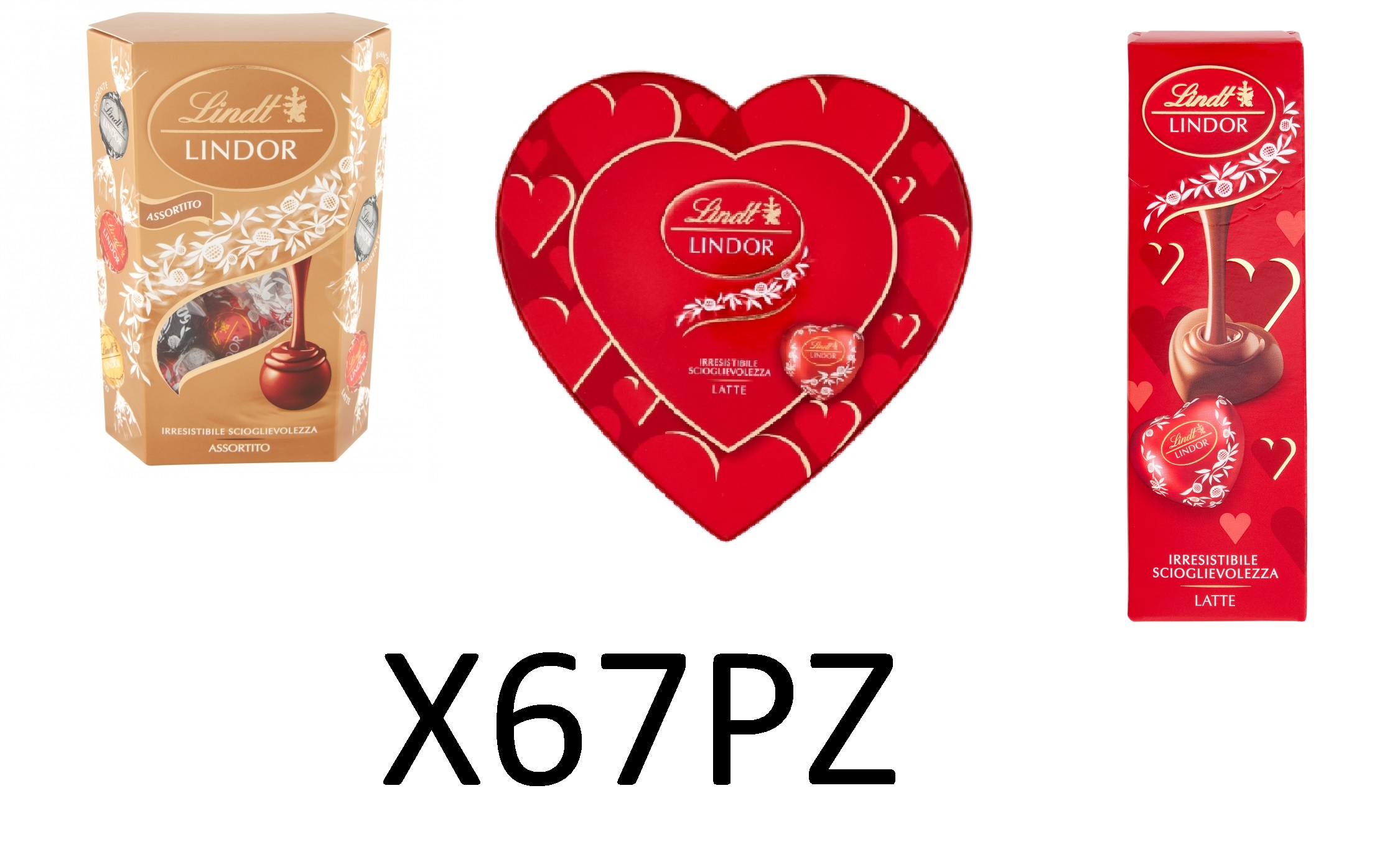 EXPO LINDT MISTO LINDOR SAN VALENTINO X67PZ       