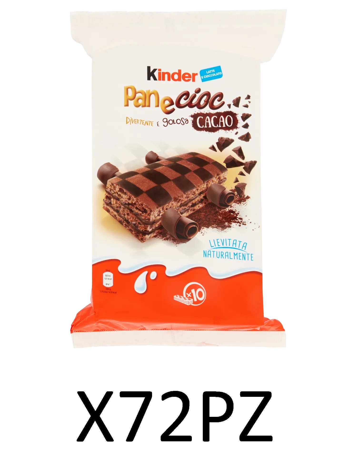 EXPO FERRERO KINDER PAN E CIOC CACAO T10 X72PZ    
