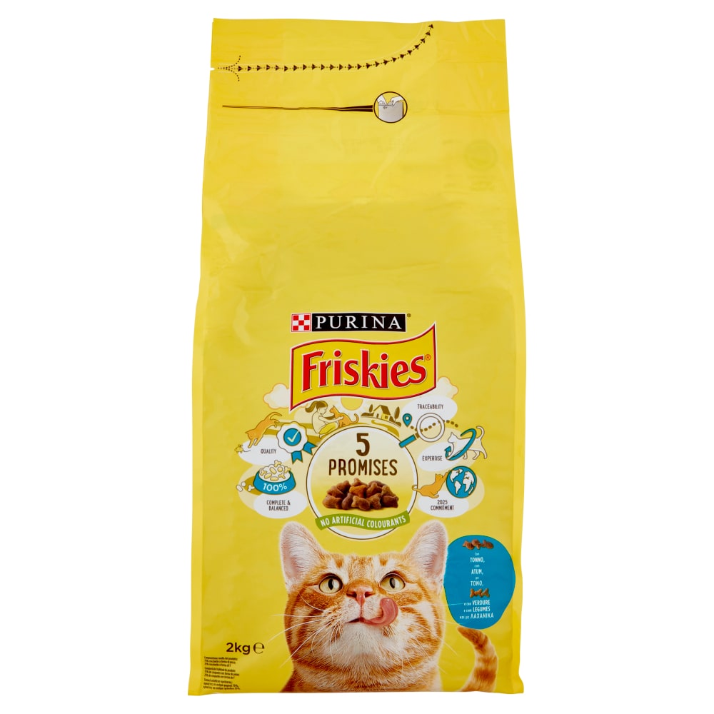 FRISKIES GATTO SECCO KG.2 PESCE E VERDURE         