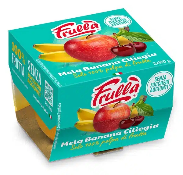 FRULLA' POLPA DI FRUTTA MELA BANANA CILI.100X2 GR.