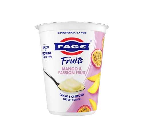 YOGURT FAGE FRUITS MANGO&FRUTTO PASSIONE GR.380   