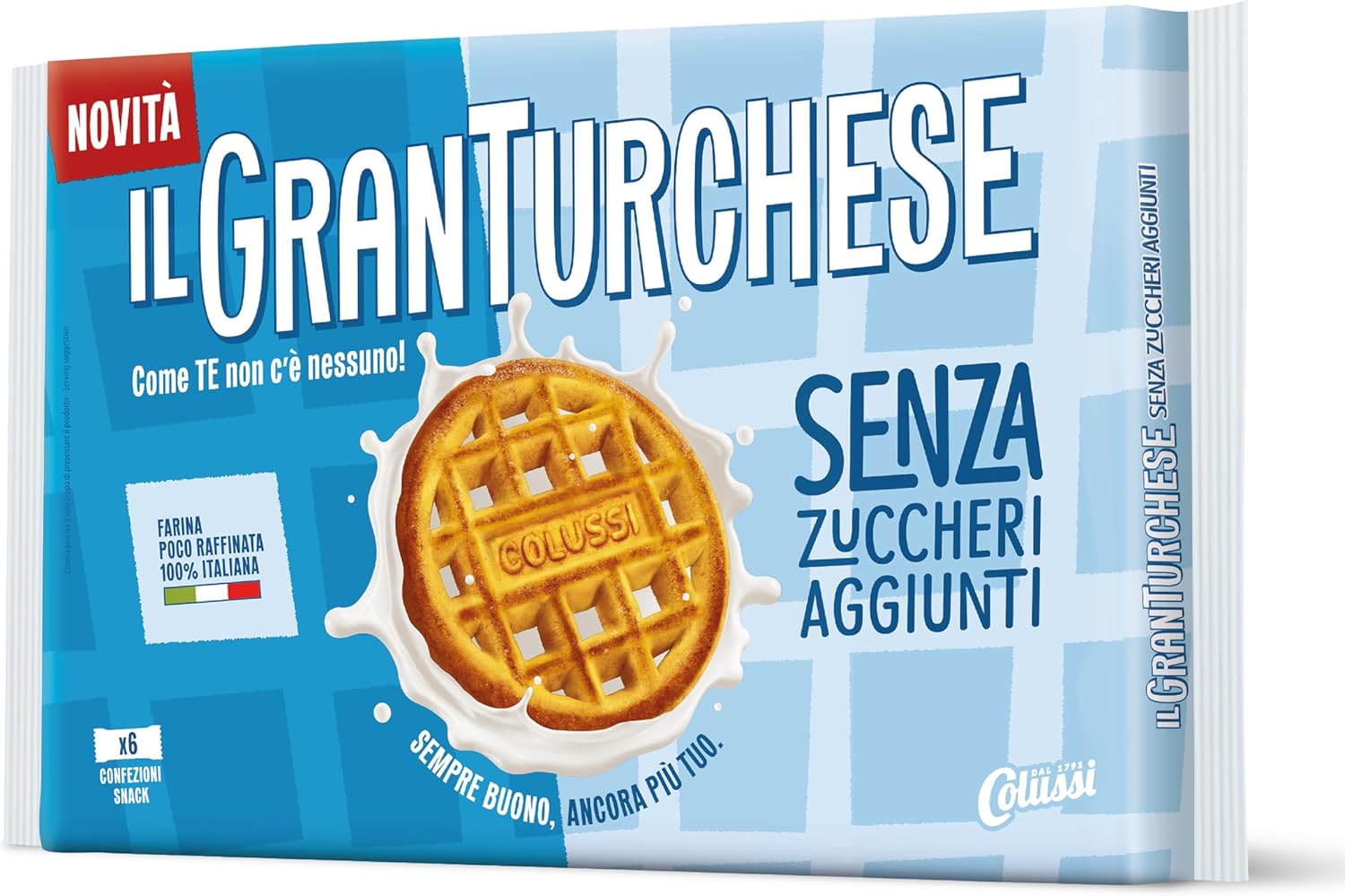 BISC.GRAN TURCHESE S/ZUCCHERI GR.340              