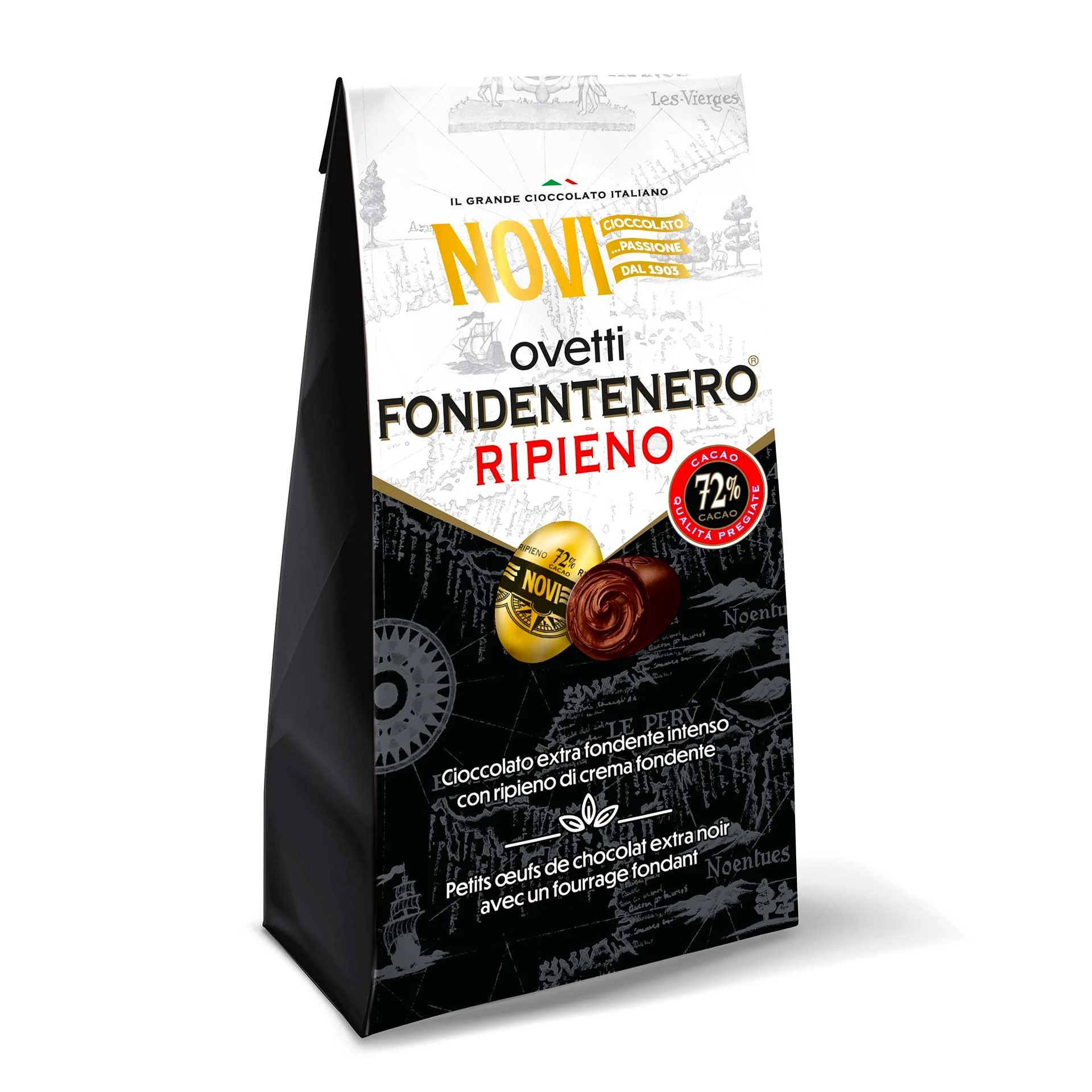 OVETTI NOVI FONDENTENERO RIPIENO GR.160           