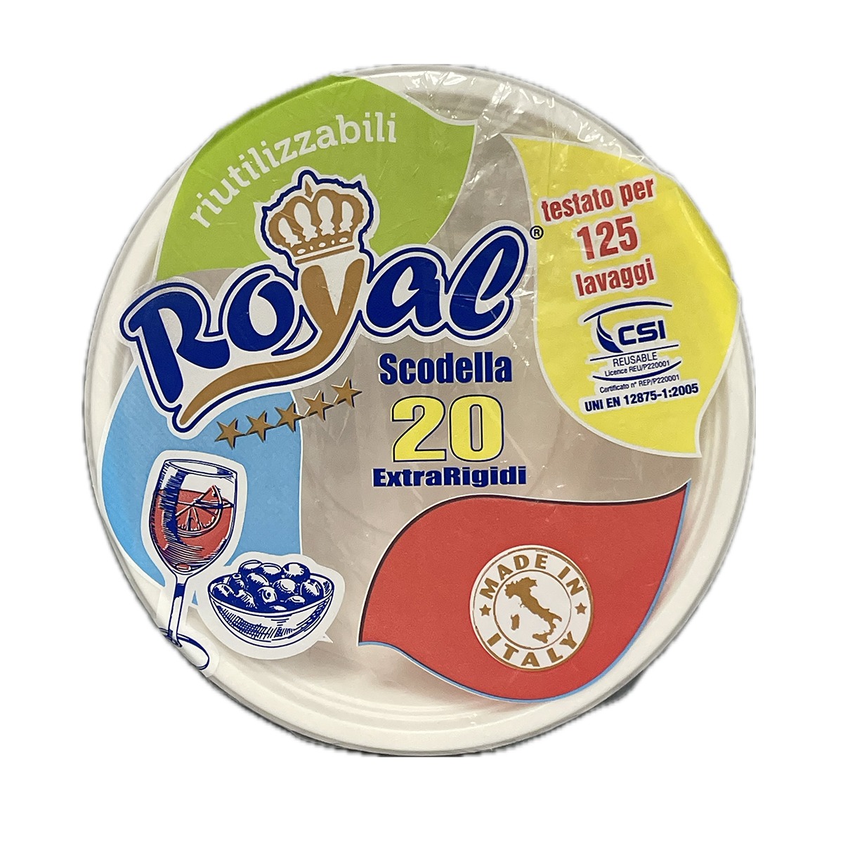 PIATTI ROYAL SCODELLA  PZ.20 D.16 RIUTI.          