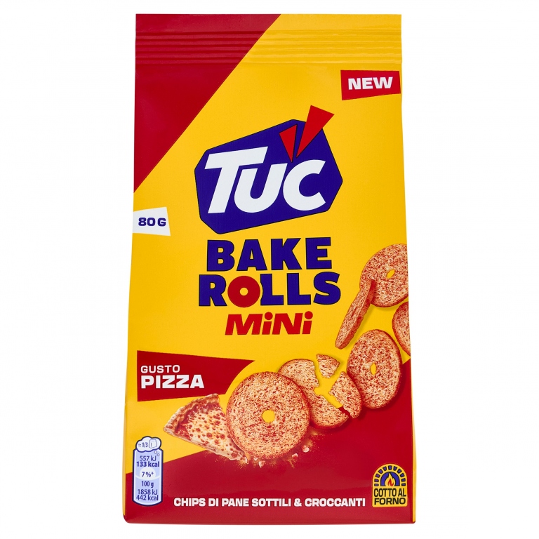 TUC BAKE ROLLS MINI PIZZA GR.80                   