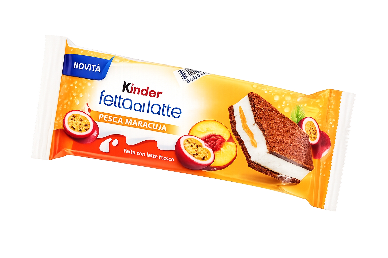 FERRERO KINDER FETTA AL LATTE PEACH MARACUJ T5X8  