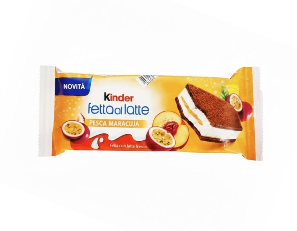 FERRERO KINDER FETTA AL LATTE PEACH MARACUJ T5X8  