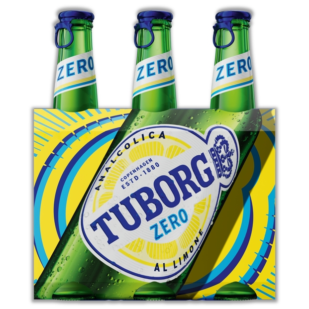 BIRRA TUBORG ZERO LEMON CL.33X3                   