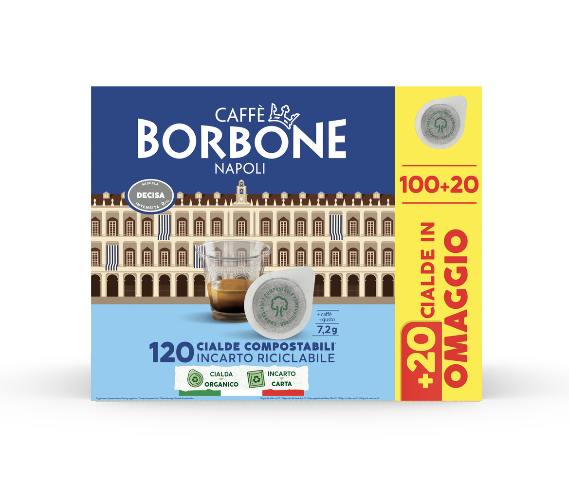CAFFE' BORBONE CIALDA DECISA X100PZ+20 OM.        