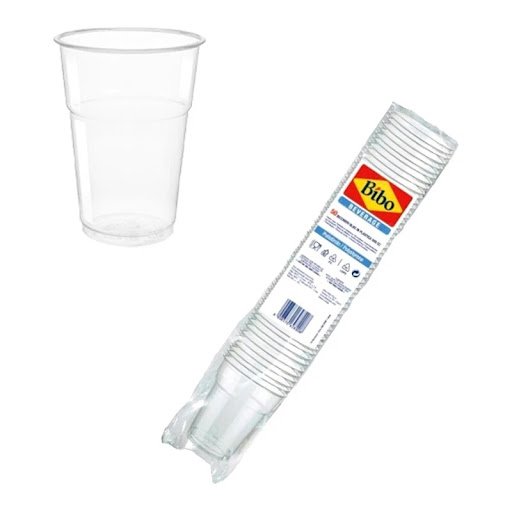 BICCHIERI BIBO GLASS PS TACCA 0,3/400 CC PZ50     