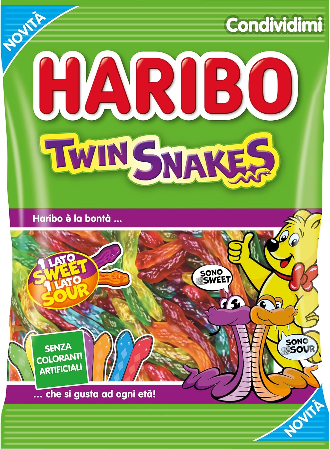 CARAMELLE HARIBO TWIN SNACKES GR.160              