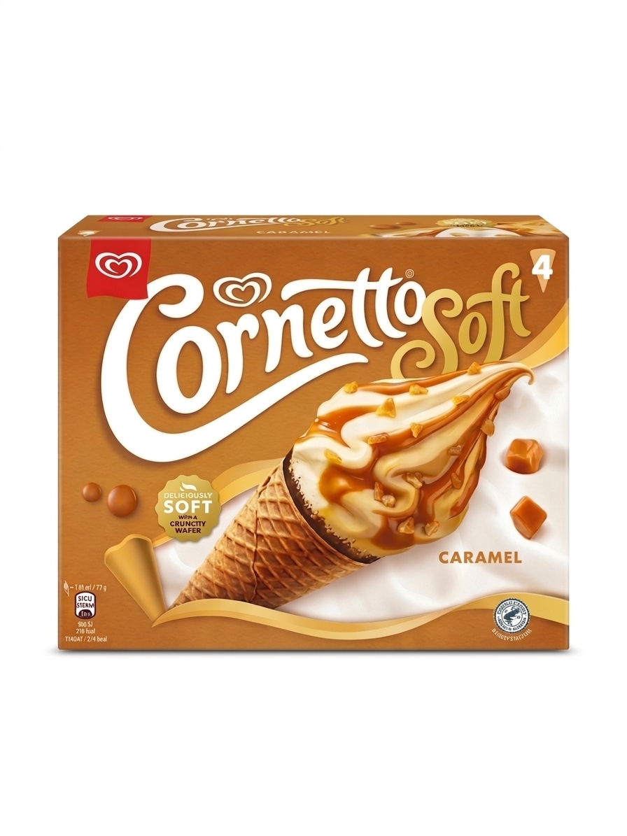 ALGIDA CORNETTO SOFT CARAMEL VANILLA G316         