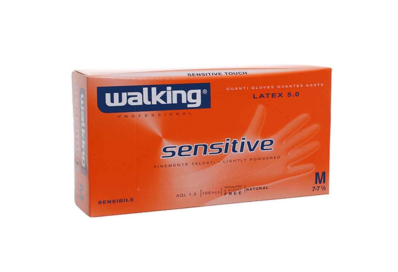 GUANTI WALKING LATTICE TALCATI MEDIA PZ.100       