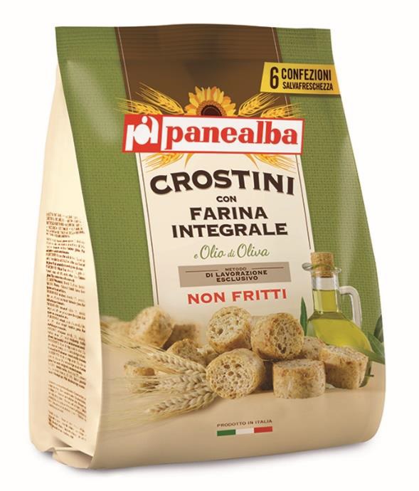 CROSTINI PANEALBA PIZZA INTEGRALE GR.168X6PZ      