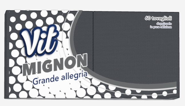 TOV.VIT MIGNON NERO 25X25 2V.60PZ                 