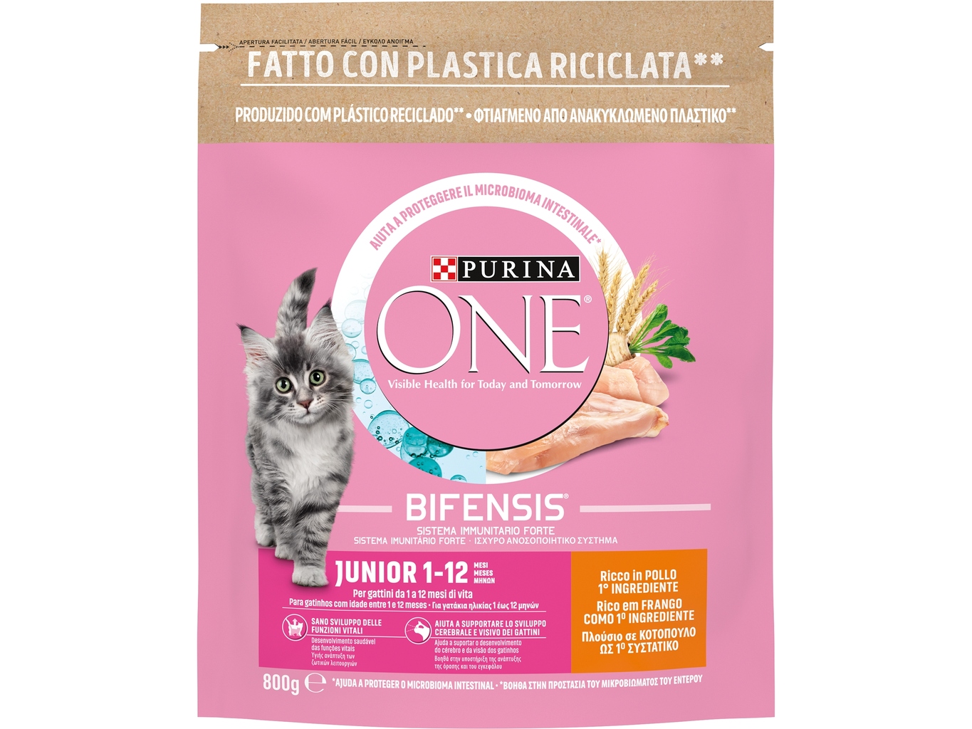 PURINA ONE JUNIOR GATTO SECCO GR.800 POLLO        