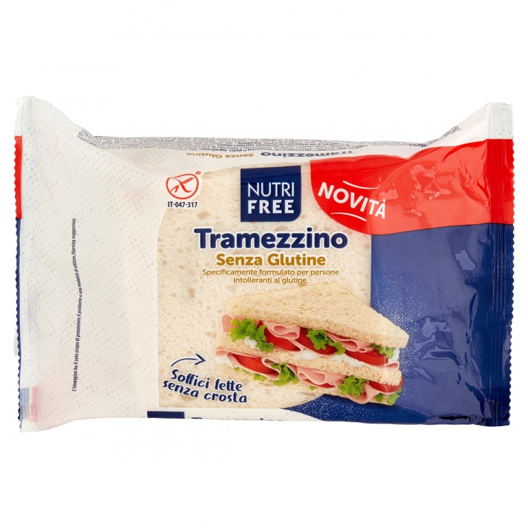 PAN TRAMEZZINO NUTRI FREE GR.160 S/GLUTINE        
