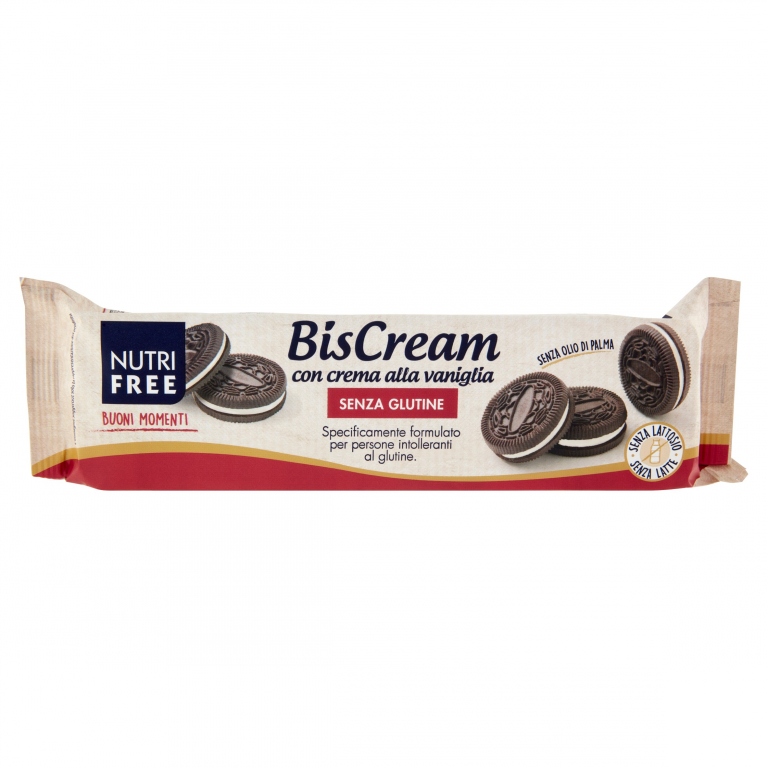 BISCREAM VANIGLIA NUTRI FREE GR.125 S/GLUTINE     