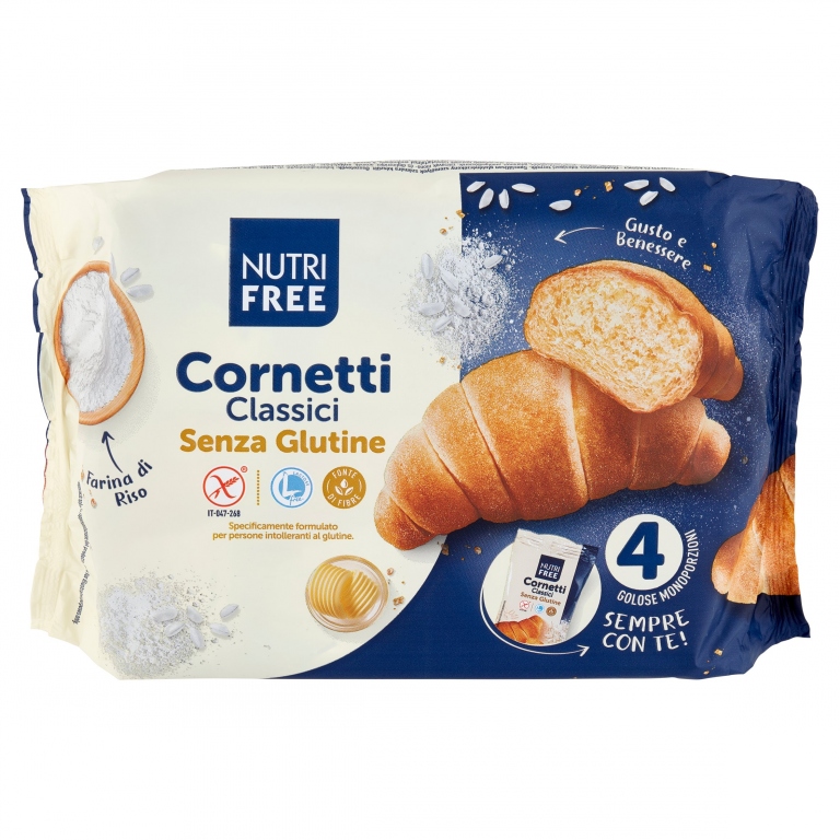 CORNETTI CLASSICI NUTRI FREE GR.200 S/GLUTINE     